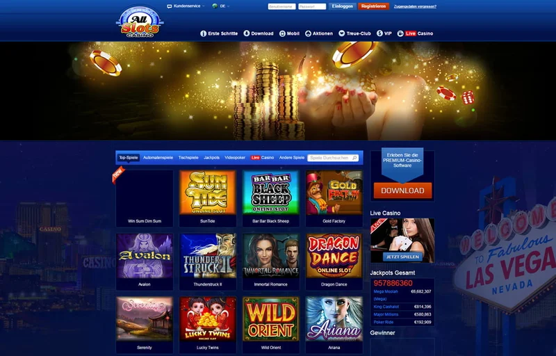 All Slots Casino payment methods